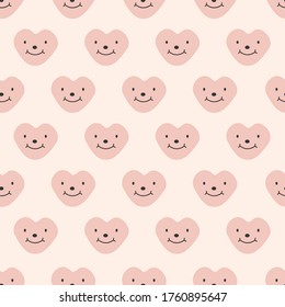 diseño de la superficie de tejido sin fisuras, diseño de la superficie de arte del corazón dulce y decoración