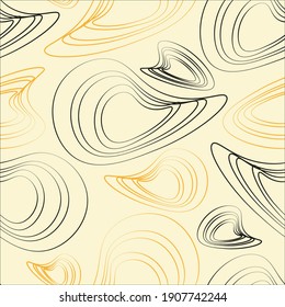 Seamless Pattern, Swirl Spirals Geometrical 