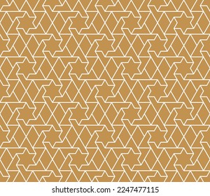 Seamless pattern with swirled geometric line Israeli star vector illustration svg
