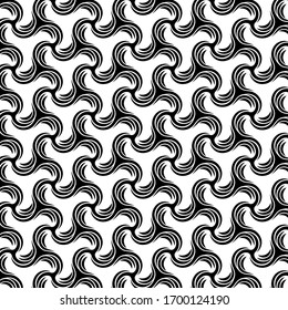 Seamless pattern of swirling elements