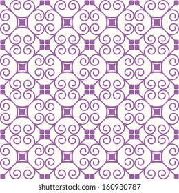 Seamless pattern with swirls pattern