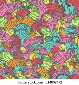 Seamless pattern with swirls