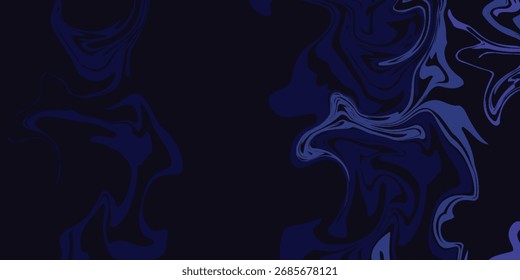 seamless pattern with swirls dark blue colors floral ornamental designs modern