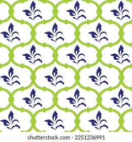 Seamless pattern of swirls for textile and web