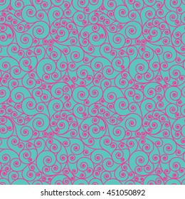 Seamless pattern with swirls vector