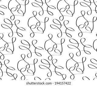 Seamless pattern with swirls, vector illustration