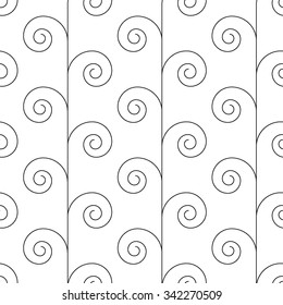 Seamless pattern with swirls. Vector illustration
