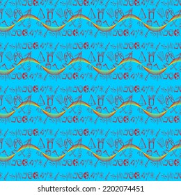 Seamless Pattern  symbol illustration on white background