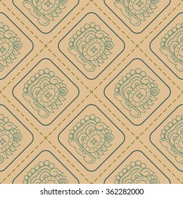 seamless pattern with symbol of the Maya Night Lord for your design