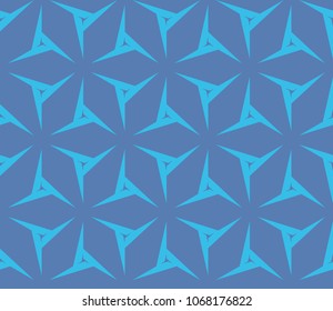 Seamless pattern with symmetric geometric ornament. Ornamental mosaic texture. Abstract background. Vector illustration.