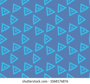 Seamless pattern with symmetric geometric ornament. Ornamental mosaic texture. Abstract background. Vector illustration.