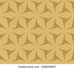 Seamless pattern with symmetric geometric ornament. Ornamental mosaic texture. Abstract background. Vector illustration.