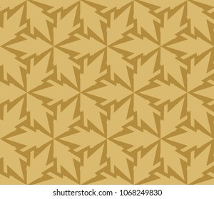 Seamless pattern with symmetric geometric ornament. Ornamental mosaic texture. Abstract background. Vector illustration.
