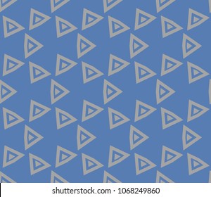 Seamless pattern with symmetric geometric ornament. Ornamental mosaic texture. Abstract background. Vector illustration.