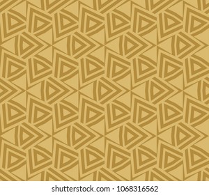 Seamless pattern with symmetric geometric ornament. Ornamental mosaic texture. Abstract background. Vector illustration.
