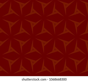 Seamless pattern with symmetric geometric ornament. Ornamental mosaic texture. Abstract background. Vector illustration.