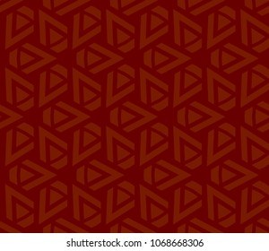 Seamless pattern with symmetric geometric ornament. Ornamental mosaic texture. Abstract background. Vector illustration.