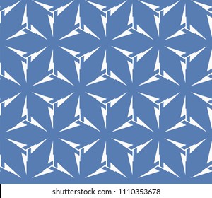 Seamless pattern with symmetric geometric ornament. Ornamental mosaic texture. Abstract background. Vector illustration.
