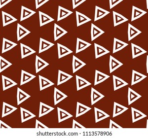 Seamless pattern with symmetric geometric ornament. Ornamental mosaic texture. Abstract background. Vector illustration.