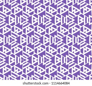 Seamless pattern with symmetric geometric ornament. Ornamental mosaic texture. Abstract background. Vector illustration.
