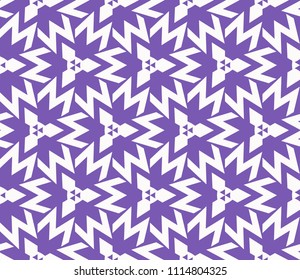 Seamless pattern with symmetric geometric ornament. Ornamental mosaic texture. Abstract background. Vector illustration.