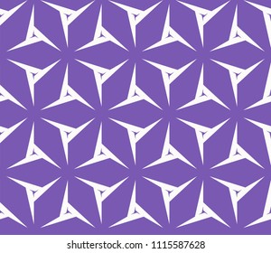 Seamless pattern with symmetric geometric ornament. Ornamental mosaic texture. Abstract background. Vector illustration.