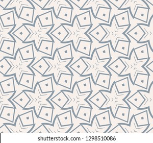 Seamless pattern with symmetric geometric ornament. Abstract background. Vector illustration.