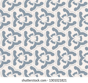 Seamless pattern with symmetric geometric ornament. Abstract background. Vector illustration.