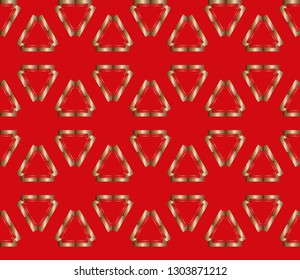 Seamless pattern with symmetric geometric ornament. Ornamental mosaic texture. Kaleidoscope abstract background. Ethnic arabic, indian, turkish ornament.  Luxury vector pattern. Vector illustration, 