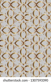 Seamless pattern with symmetric geometric ornament. Ornamental mosaic texture. Kaleidoscope abstract background. Ethnic arabic, indian, turkish ornament  