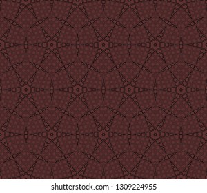 Seamless pattern with symmetric geometric ornament. Abstract background. Vector illustration.