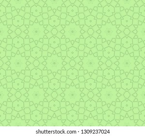 Seamless pattern with symmetric geometric ornament. Abstract background. Vector illustration.