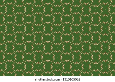 Seamless pattern with symmetric geometric ornament. Ornamental mosaic texture. Kaleidoscope abstract background. Ethnic arabic, indian, turkish ornament Luxury  vector pattern. Vector illustration  