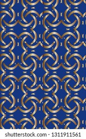 Seamless pattern with symmetric geometric ornament. Ornamental mosaic texture. Kaleidoscope abstract background abstract classic golden, silver    pattern. metal mosaic on a colored background.     