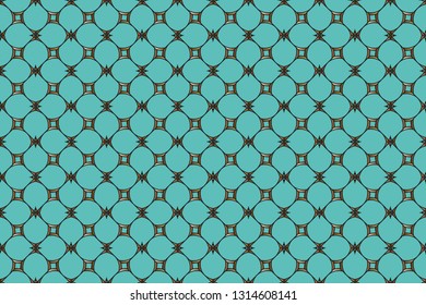 Seamless pattern with symmetric geometric ornament. Ornamental mosaic texture. Kaleidoscope abstract background abstract classic golden, silver    pattern. 