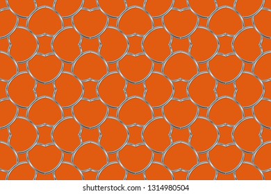 Seamless pattern with symmetric geometric ornament. Ornamental mosaic texture. Kaleidoscope abstract background abstract classic golden, silver    pattern. metal mosaic on a colored background.     