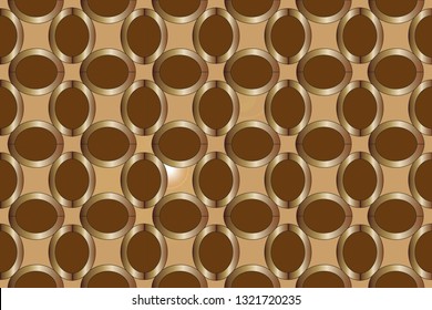 Seamless pattern with symmetric geometric ornament. Ornamental mosaic texture. Kaleidoscope abstract background abstract classic golden, silver    pattern. metal mosaic on a colored background.     