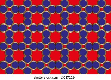 Seamless pattern with symmetric geometric ornament. Ornamental mosaic texture. Kaleidoscope abstract background abstract classic golden, silver    pattern. metal mosaic on a colored background.     