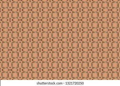 Seamless pattern with symmetric geometric ornament. Ornamental mosaic texture. Kaleidoscope abstract background abstract classic golden, silver    pattern. metal mosaic on a colored background.     
