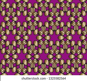 Seamless pattern with symmetric geometric ornament. Ornamental mosaic texture. Kaleidoscope abstract background. Ethnic arabic, indian, turkish ornament  