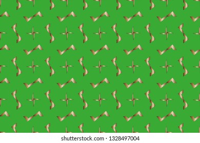Seamless pattern with symmetric geometric ornament. Ornamental mosaic texture. Kaleidoscope abstract background abstract golden classic pattern. Metal mosaic on a colored background.     