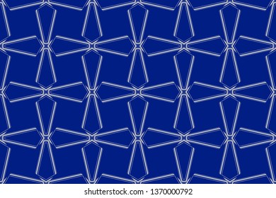 Seamless pattern with symmetric geometric ornament. Ornamental mosaic texture. Kaleidoscope abstract background abstract golden classic pattern. Metal mosaic on a colored background. 