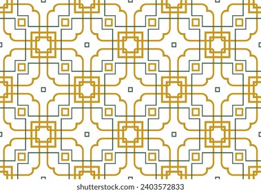 Seamless pattern with symmetric geometric ornament. . For your design, Wallpaper, presentation, banner, page cover. Illustration made with texture.