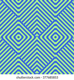 Seamless pattern with symmetric geometric ornament. Striped abstract background. Kaleidoscope abstract repeated square wallpaper. Vector illustration