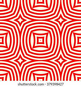 Seamless pattern with symmetric geometric ornament. Kaleidoscope abstract background. Vector illustration