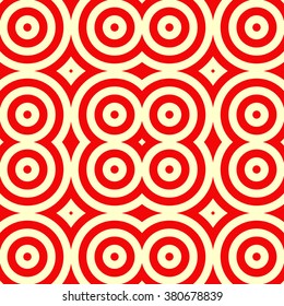 Seamless pattern with symmetric geometric ornament. Ornamental mosaic texture. Kaleidoscope abstract background. Vector illustration