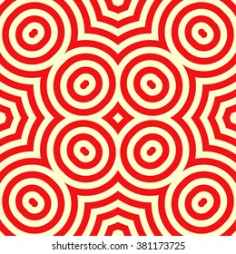 Seamless pattern with symmetric geometric ornament. Ornamental mosaic texture. Kaleidoscope abstract background. Vector illustration