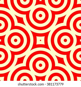 Seamless pattern with symmetric geometric ornament. Ornamental mosaic texture. Kaleidoscope abstract background. Vector illustration