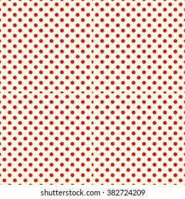 Seamless pattern with symmetric geometric ornament. Ornamental mosaic texture. Polka dot abstract background. Vector illustration