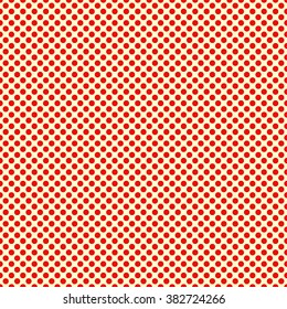 Seamless pattern with symmetric geometric ornament. Ornamental mosaic texture. Polka dot abstract background. Vector illustration